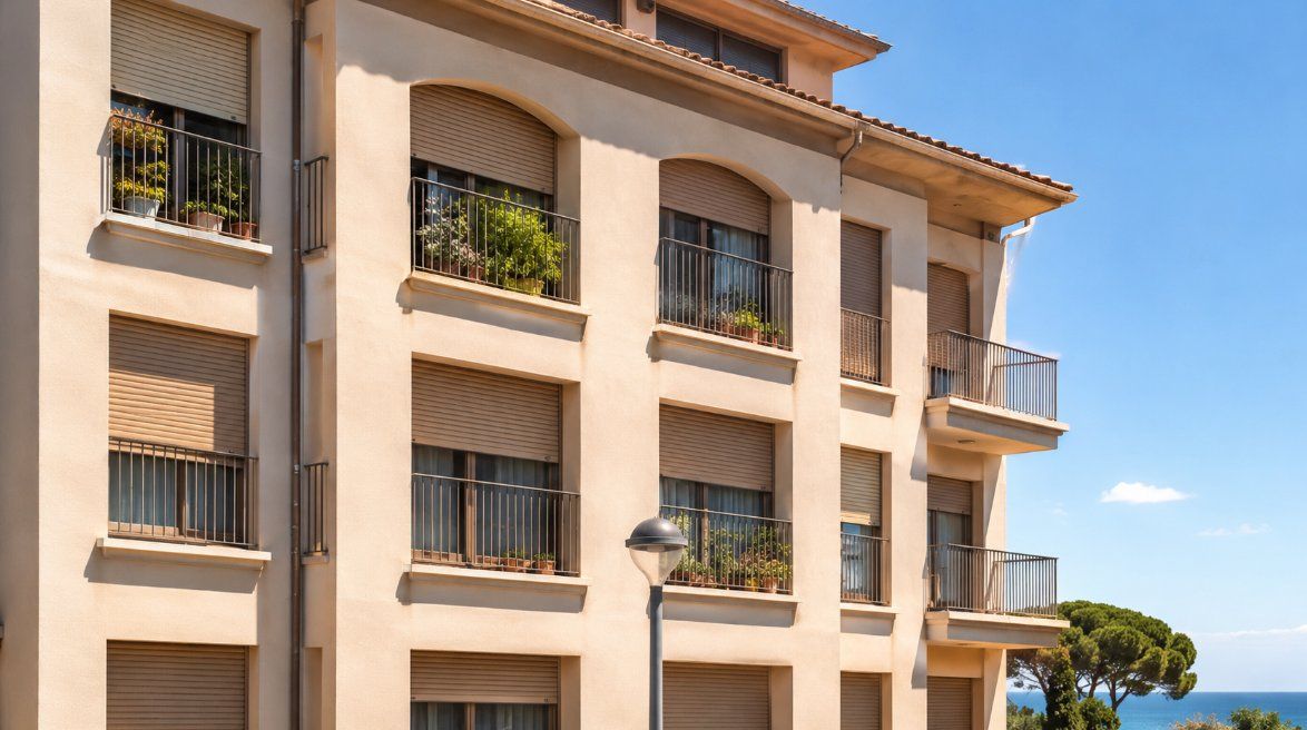 Persianas instaladas en un edificio de viviendas